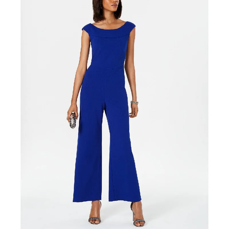 Trendy Items Connected Women's Wide-Leg Jumpsuit Medium Blue Size 16