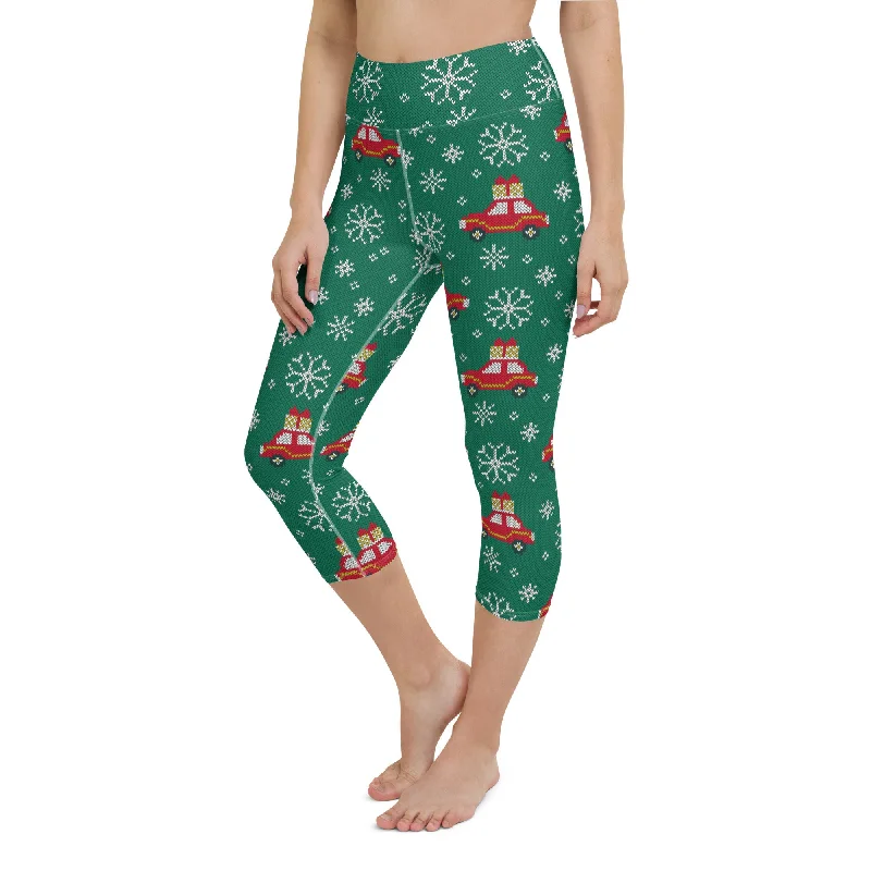 Exquisite Craftsmanship Driving Home For Christmas Yoga Capris
