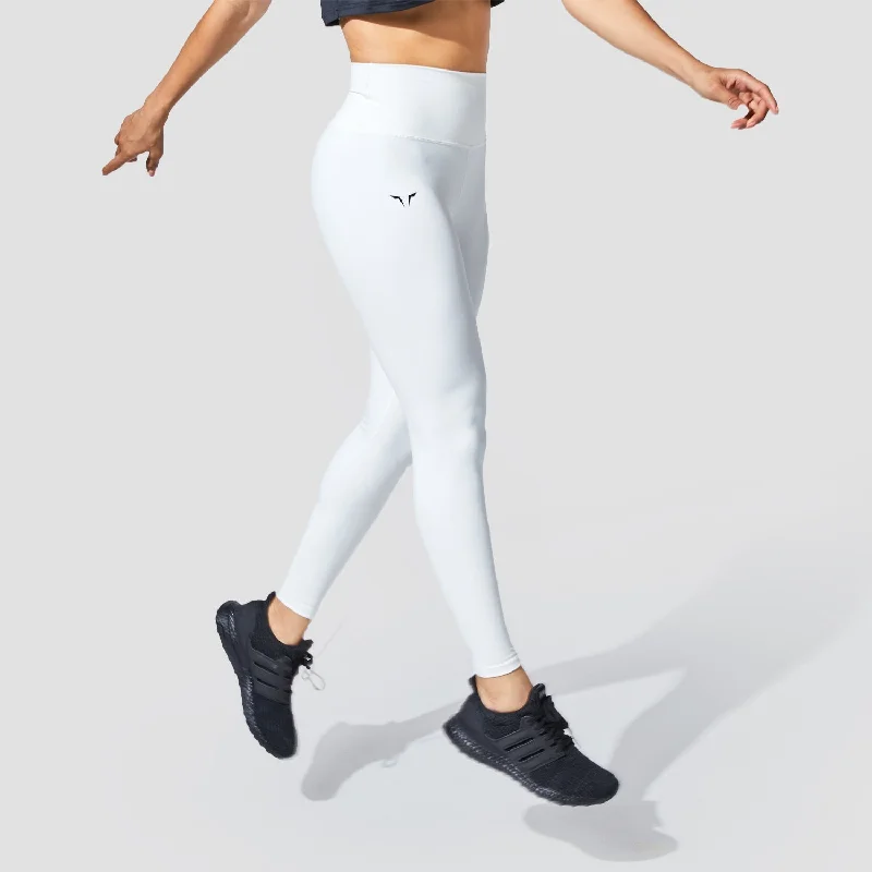 Round neck design Graphic Wave Eyes Leggings - Star White