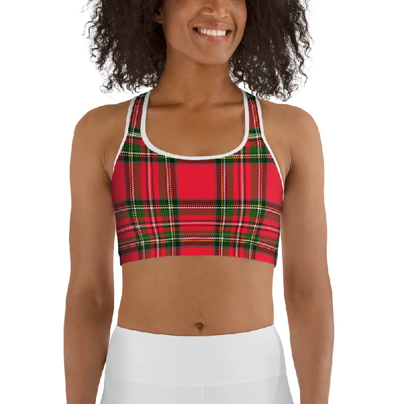 Boutique style Royal Tartan Sports Bra