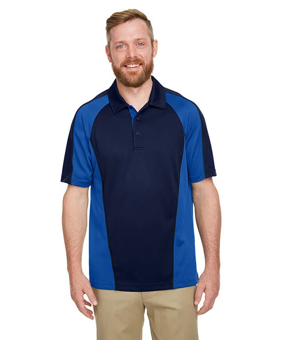 Minimal Style M385 - Harriton Mens Advantage Snag Protection Plus IL Colorblock Polo Shirt | Dk Navy/Tr Royal/Dark Charcoal