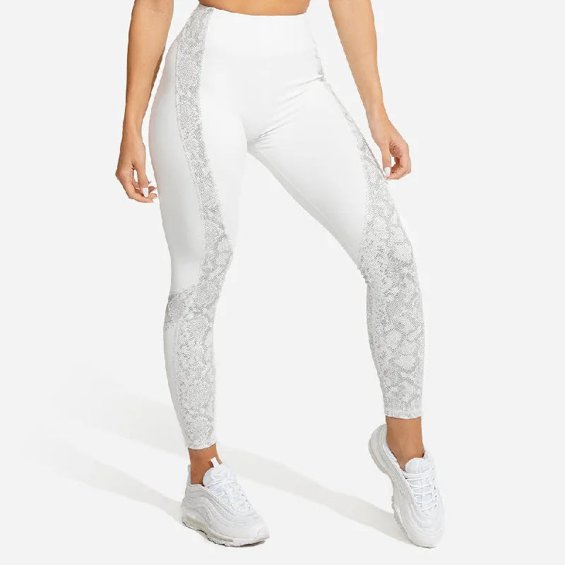 Comfortable Jackets Limitless Snake Leggings - Snow