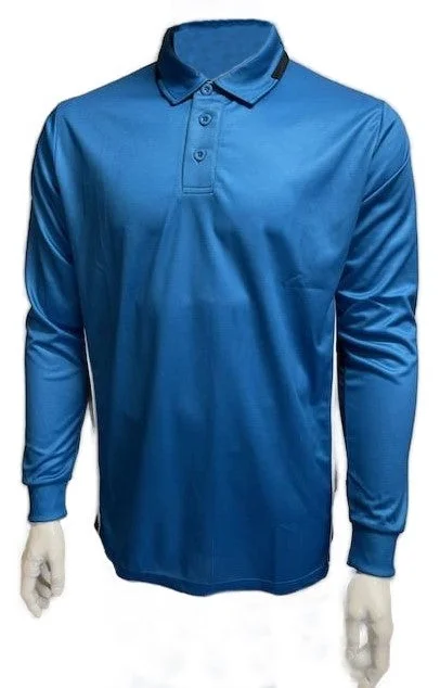 Fashion And Simplicity Honig's NCAA Softball Men's Bright Blue Long Sleeve Umpire Shirts
