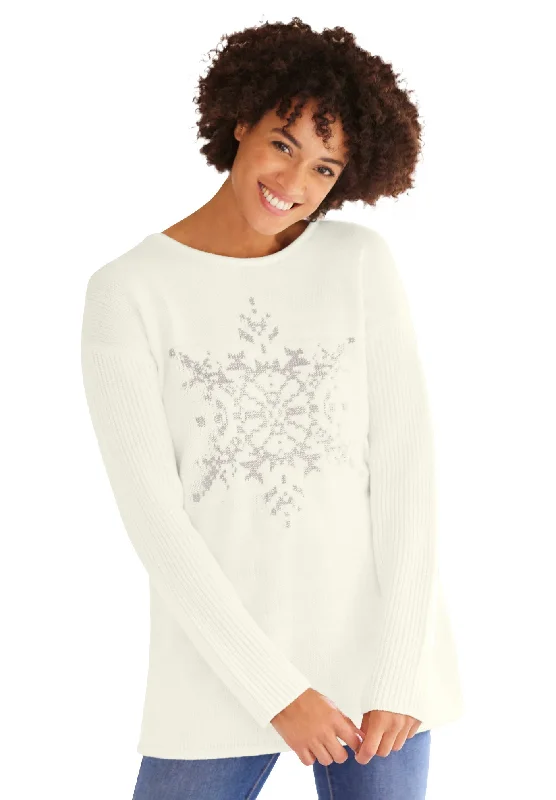 Modern Chic Motif Sweater