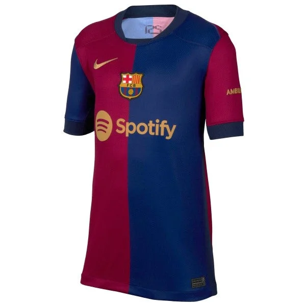 Elegant Outline Nike Youth Barcelona Home Stadium Jersey 24/25