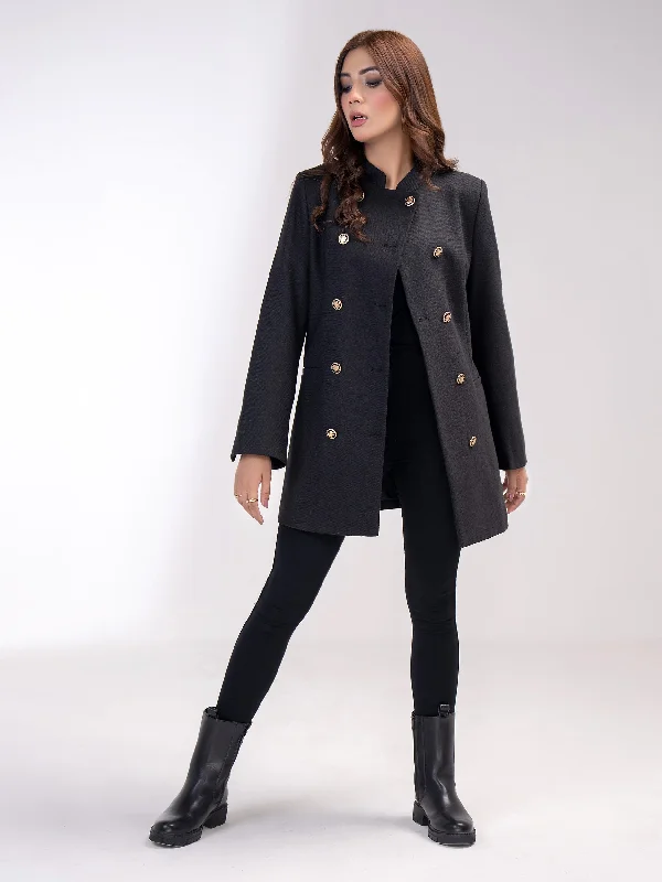 Youthful Vitality Classic Woolen Coat