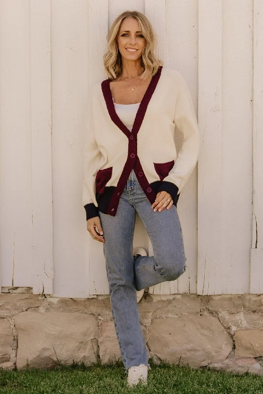 Playful Style Jax Cardigan | Cream Multi