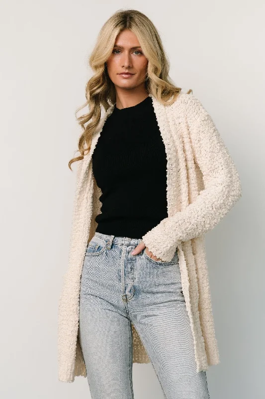 Oxford Pocket Cardigan | Cream