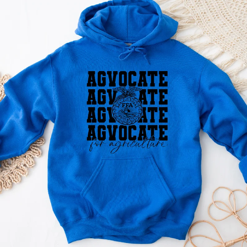 Black Emblem Agvocate For Agriculture Hoodie (S-3XL) Unisex - Multiple Colors!