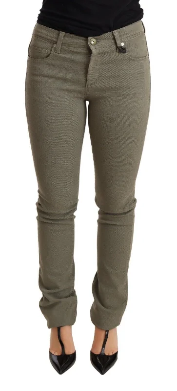 Classic Design Ermanno Scervino  Low Waist Skinny Slim Trouser Cotton Women's Jeans