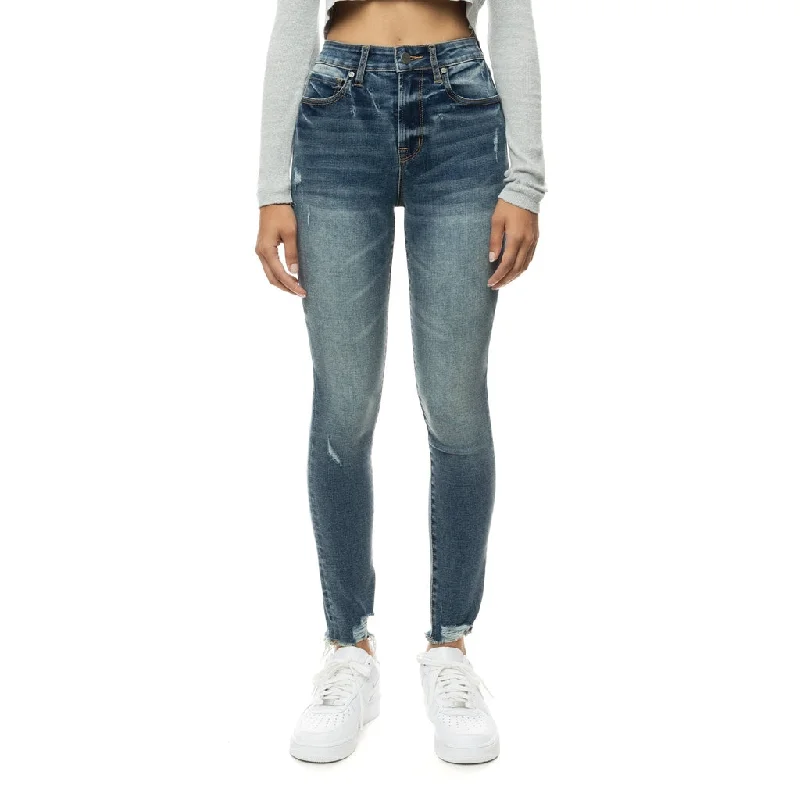 Design Must-have High Rise Super Skinny Ripoff Jeans - Soho Blue