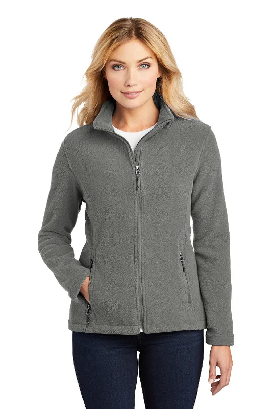 Port Authority Womens Full Zip Fleece Jacket - Deep Smoke Grey