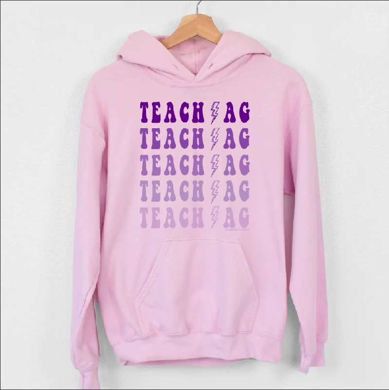 Teach Ag Bolt Purple Hoodie (S-3XL) Unisex - Multiple Colors!