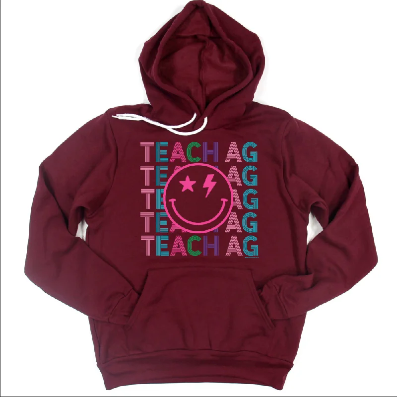 Teach Ag Line Smile Hoodie (S-3XL) Unisex - Multiple Colors!