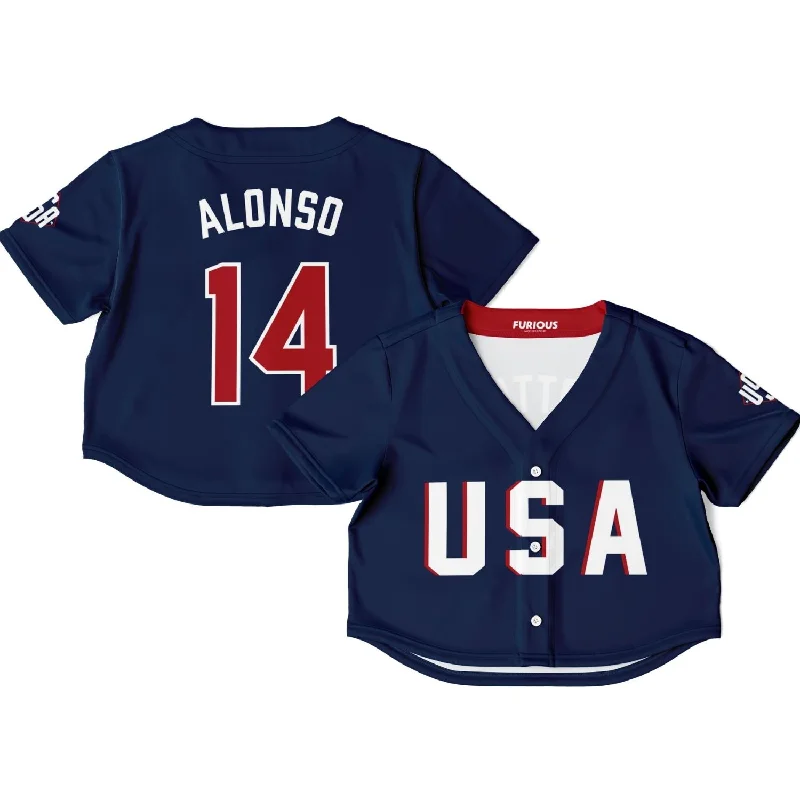 Alonso - USA GP Crop Top