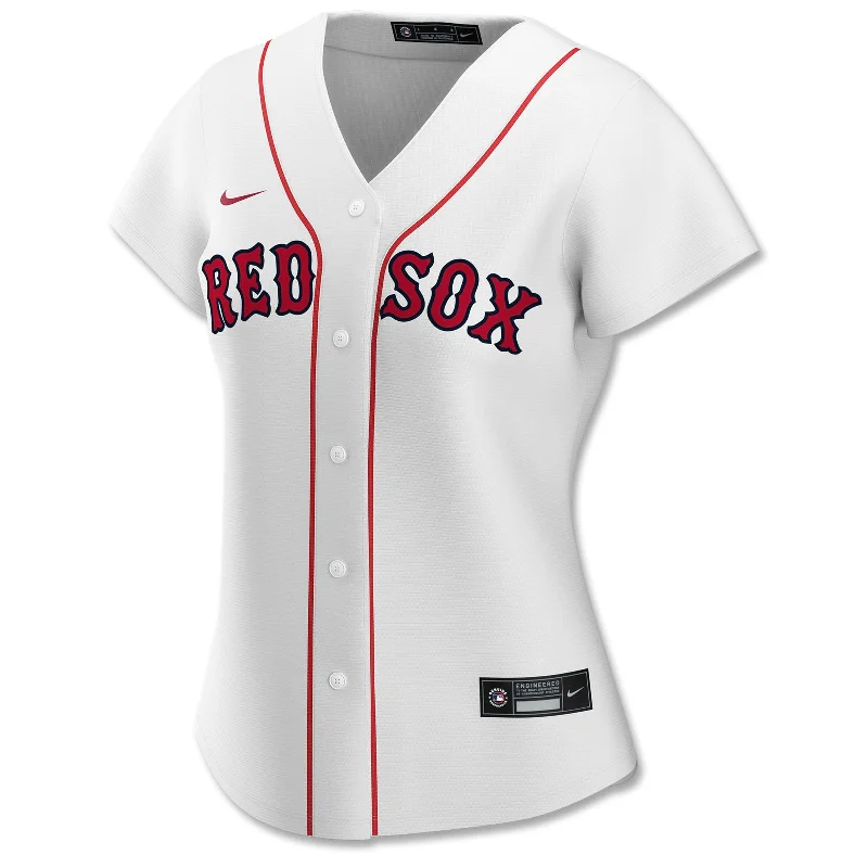 Light And Breathable Ladies Nike Replica Home Jersey - White - Blank