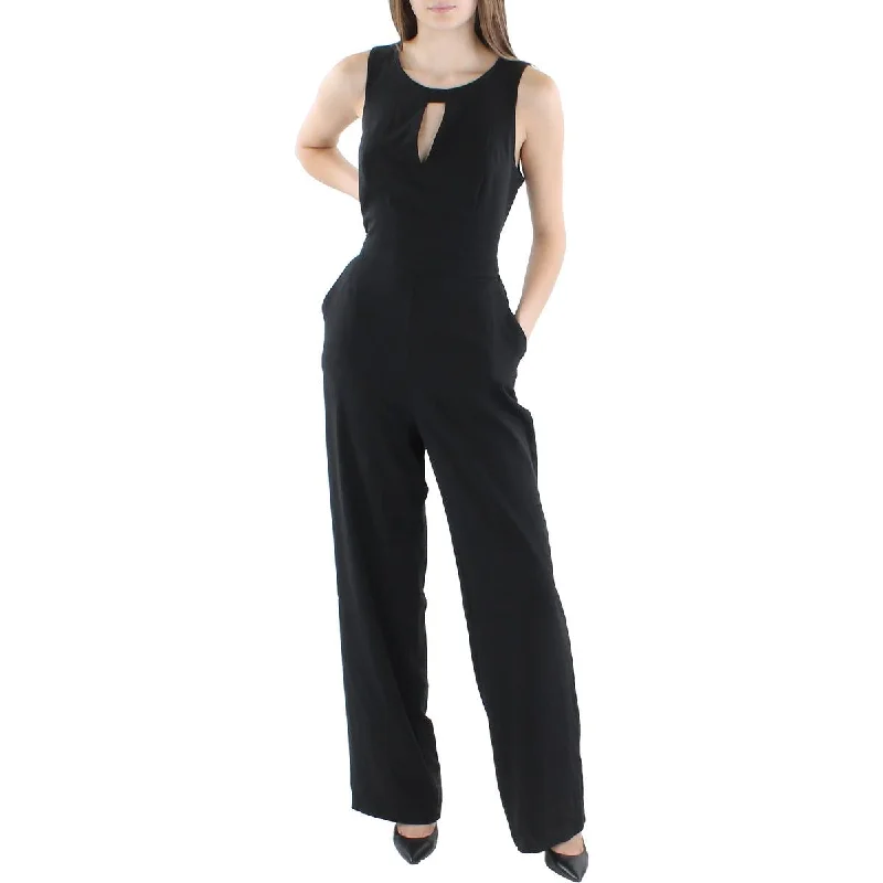 Womens Keyhole Sleeveless Jumpsuit