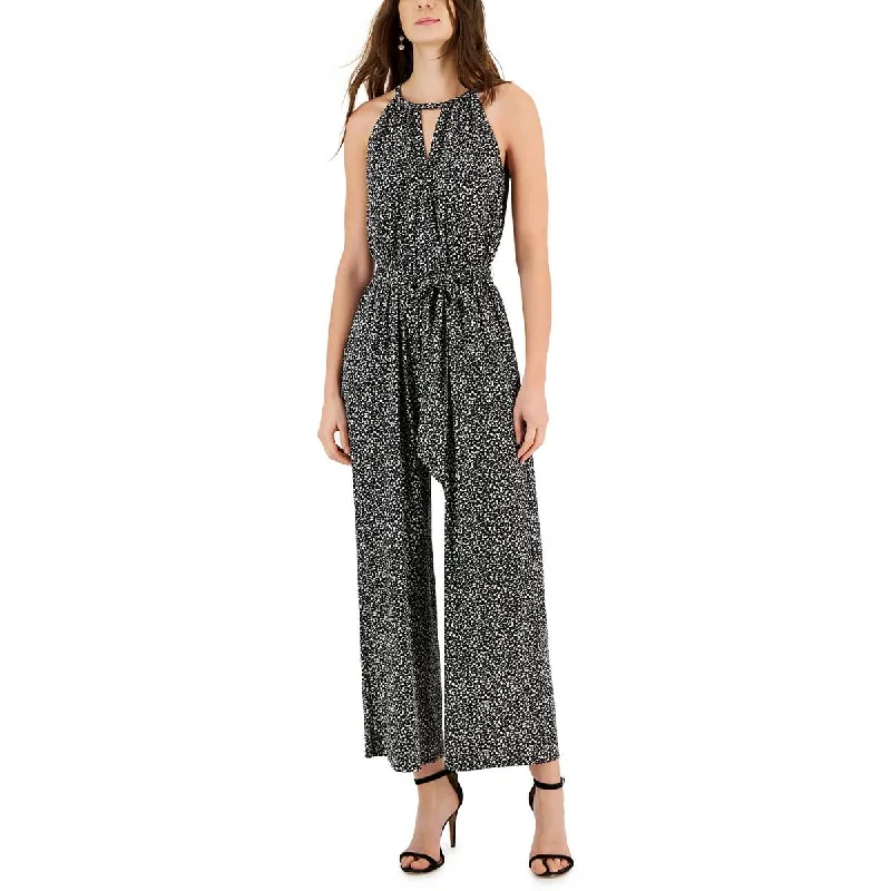 Womens Printed Sleeveless Jumpsuit