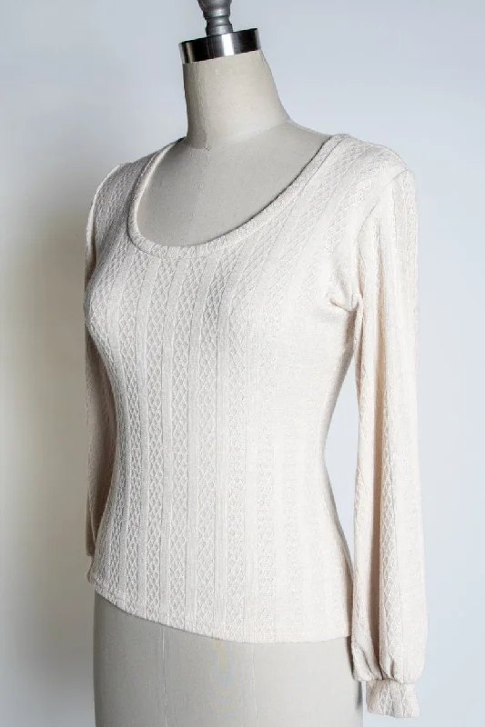 Grace Top - Pointelle, Ivory