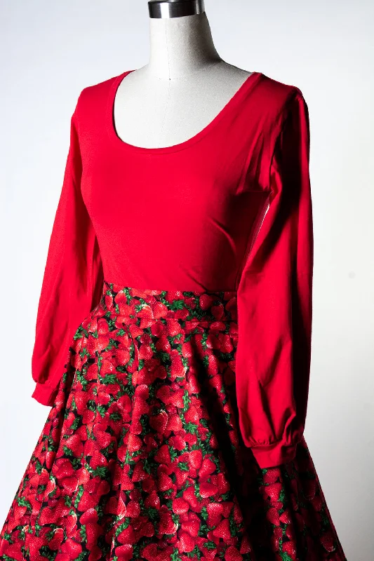 Elegant Classic Grace Top - Red