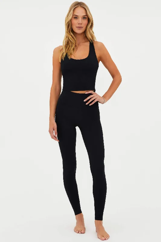 Piper Legging Black Waffle