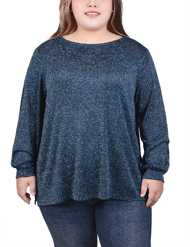 Plus Size Long Sleeve Tunic Top